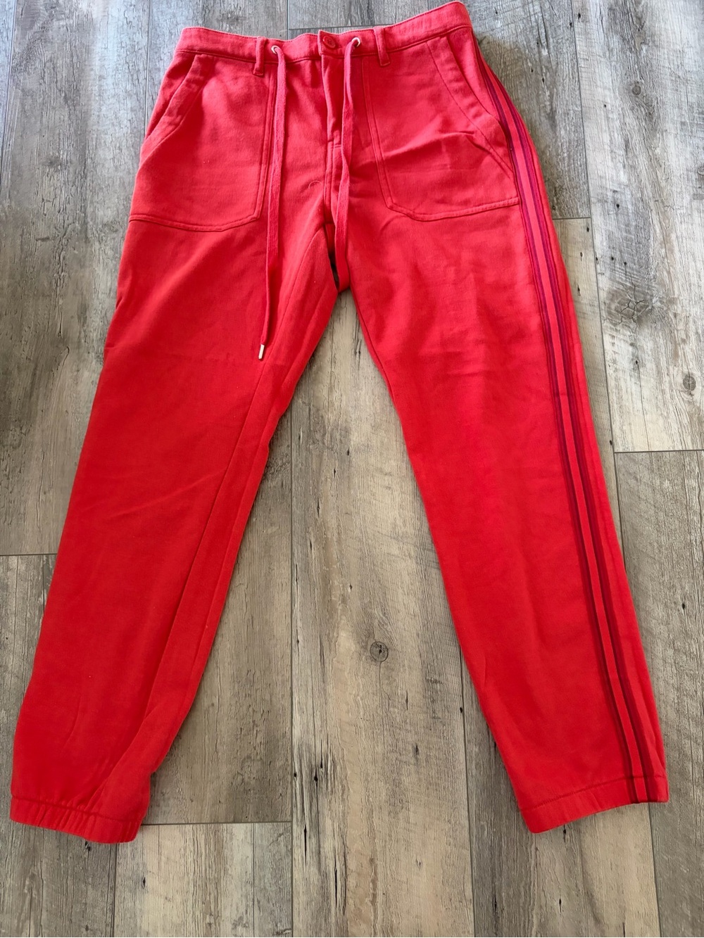 Liverpool Women's Red Jogger Track Pants with Side Stripes